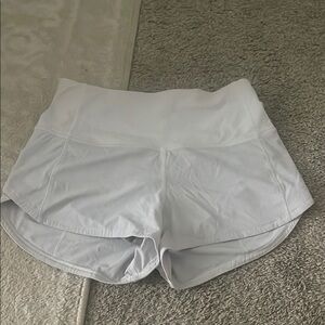 Lululemon Women's White Athletic Shorts